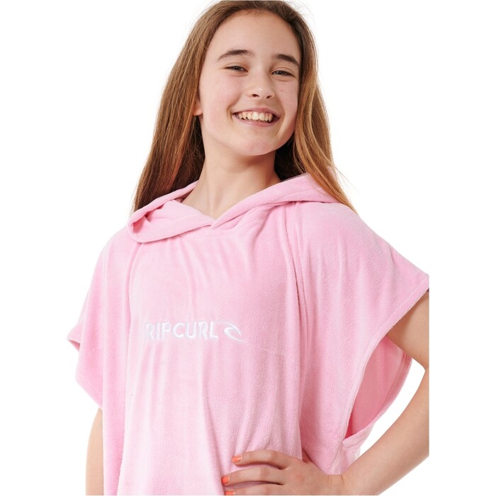 2024 Rip Curl Junior Klassisches Surf-Kapuzenhandtuch 00CGTO - Bright Pink